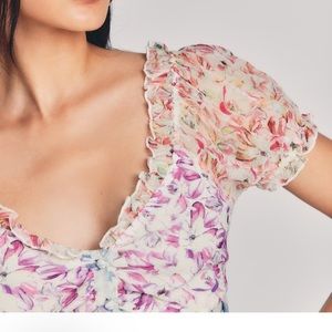 Love Shack Fancy Silk Bryant Top size 2 NWT retails for $295 gorgeous!